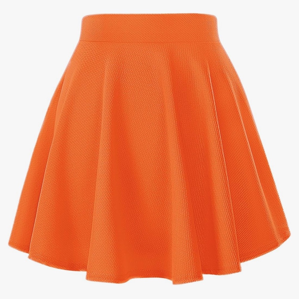 Orange Flare Skirt